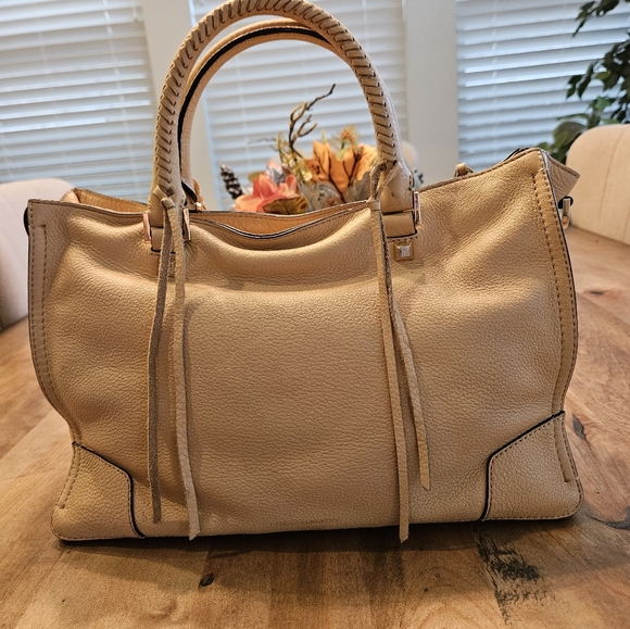 Rebecca Minkoff Regan Satchel Butter Yellow Soft Leather EUC - Picture 3 of 10